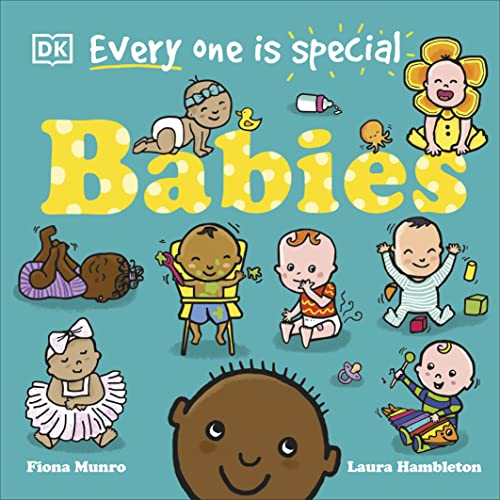 Book cover with colorful illustrations of diverse babies and toddlers.