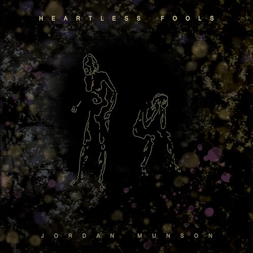 Album cover: dark background with gold line art of two figures.