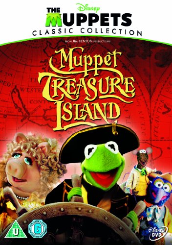 DVD cover featuring Kermit the Frog, Miss Piggy, and Gonzo on a treasure map background.