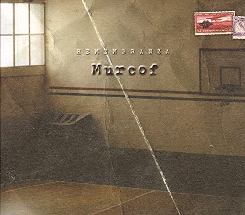 CD cover for Murcof’s “Remembranza” with a window and stamps.