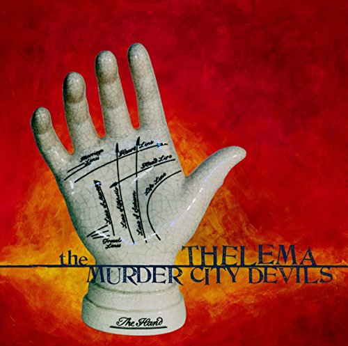 CD cover: a pale hand with palm lines against a red and gold background.