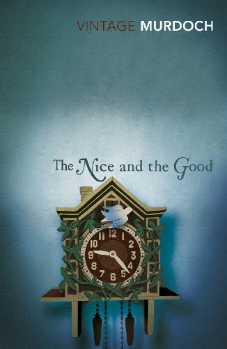 Book cover: "The Nice and the Good" with a cuckoo clock illustration.