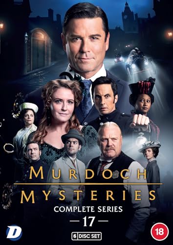 Murdoch Mysteries" Season 17 DVD cover featuring the show's cast.