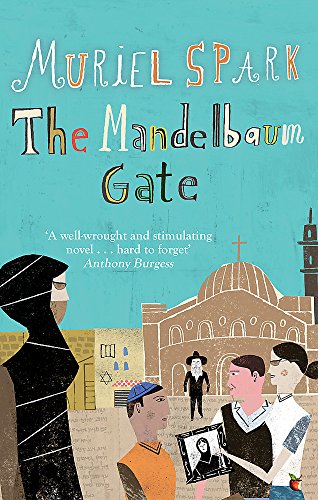 Book cover: "The Mandelbaum Gate" by Muriel Spark, illustrated with figures.
