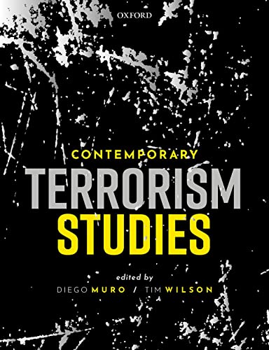 Book cover: “Contemporary Terrorism Studies” with black and yellow text on a dark, textured background.