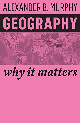 Book cover: "Geography: Why It Matters" with a world map background.