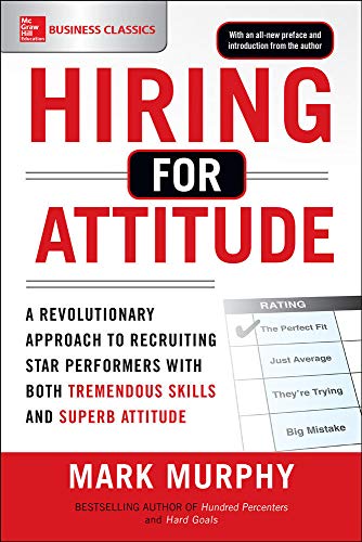 Book cover: "Hiring for Attitude" by Mark Murphy, with checklist graphic.
