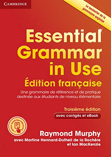 Essential Grammar in Use French edition textbook cover by Raymond Murphy with interactive ebook.