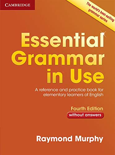 Cover of "Essential Grammar in Use" textbook, fourth edition, by Raymond Murphy.