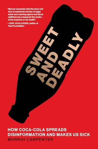 Red book cover with a tilted, dark Coca-Cola bottle and white text.