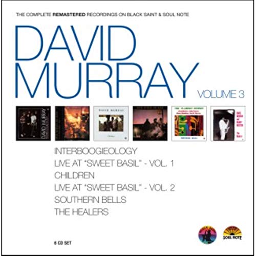 Six CD box set featuring jazz musician David Murray, with album covers.