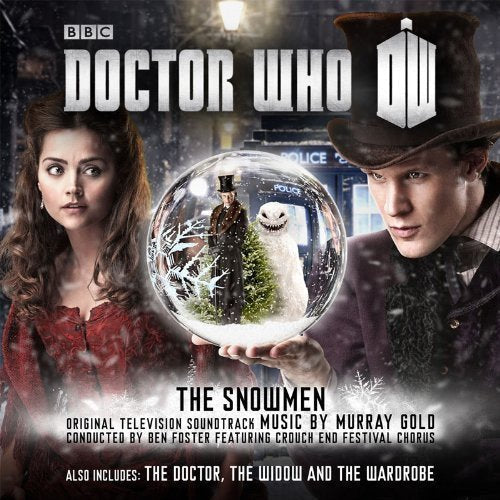 Doctor Who soundtrack cover featuring the Doctor and Clara holding a snowy glass globe.