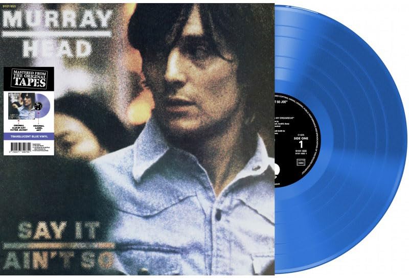 Murray Head album cover and translucent blue vinyl record shown.