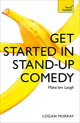Book cover with a peeled banana and bold text: "Get Started in Stand-Up Comedy".