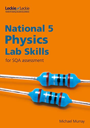 Book cover: "National 5 Physics Lab Skills" with two resistors.