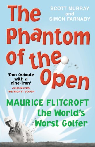 Book cover featuring red text, a golf ball, and a golfer in black and white.