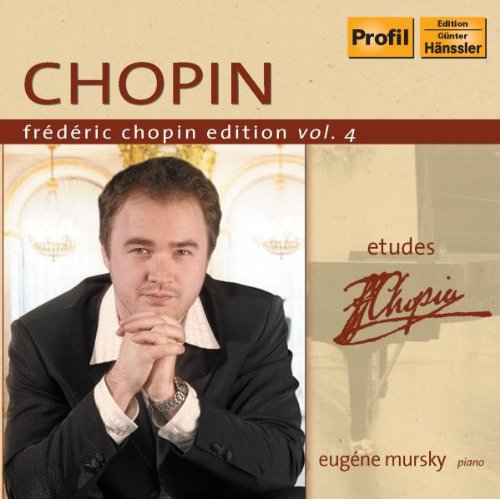 CD cover featuring pianist Eugène Mursky and text “CHOPIN: Etudes Vol. 4”.