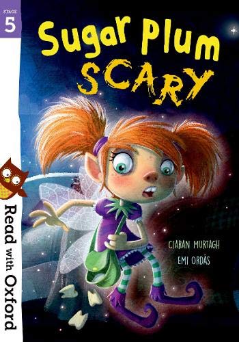 Book cover: "Sugar Plum Scary" featuring a surprised fairy illustration.