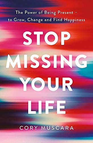 Book cover with bold white text on a blurred red and pink background.