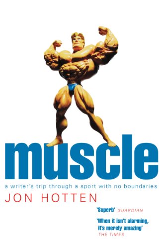 Book cover featuring a bodybuilder posing with the title "muscle".