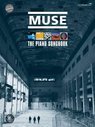Muse The Piano Songbook cover featuring three silhouettes in a large, industrial concrete hall.