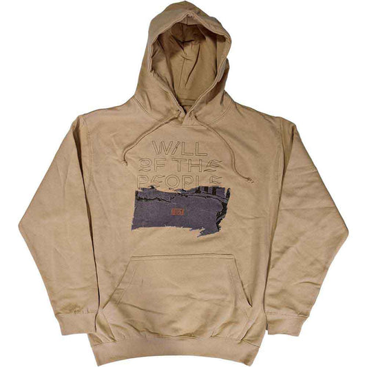 X-large unisex pullover hoodie featuring Muse's Will Of The People album artwork.