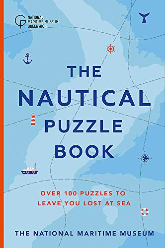 Book cover: "The Nautical Puzzle Book" with nautical map background.