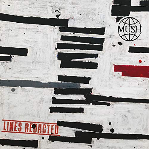 The image is a CD cover with a white background and black, abstract lines. For accessibility purposes, a suitable alt text could be: "CD cover with abstract black lines and red text on white background."