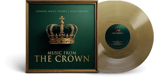 Music From The Crown vinyl record featuring a gold crown on a green background.