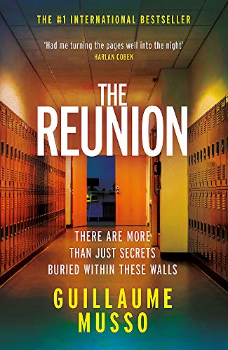 Book cover: school hallway with lockers, open doorway, and title "The Reunion".