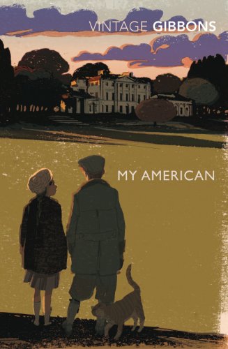 Book cover: child and soldier looking at a distant white mansion.