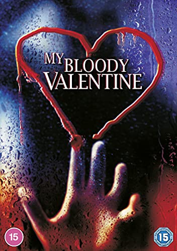 My Bloody Valentine" DVD cover with a bloody heart and reaching hand.