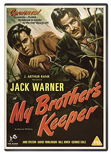 DVD cover for "My Brother's Keeper" showing two men, one handcuffed, in a tense scene.