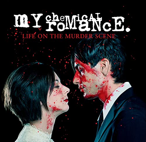 Album cover: My Chemical Romance, “Life On The Murder Scene,” with bloodied couple.