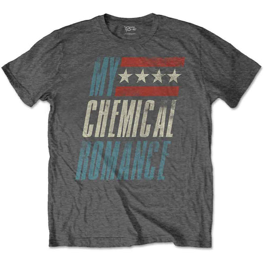Black unisex t-shirt with My Chemical Romance's "Raceway" design, size XXX-Large.