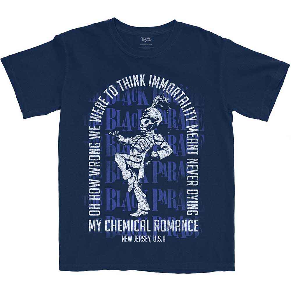 Black t-shirt featuring My Chemical Romance’s “Immortality Arch” album artwork.
