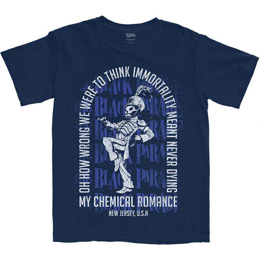 Black t-shirt featuring My Chemical Romance’s “Immortality Arch” album artwork.