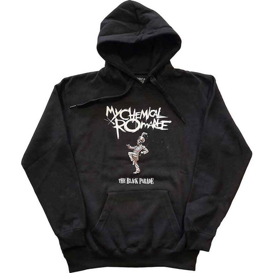 Black hoodie featuring the album cover art for My Chemical Romance’s *The Black Parade*.