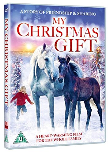 DVD case for "My Christmas Gift" with horses and child in snowy scene.
