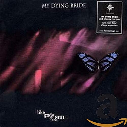 CD cover for My Dying Bride’s “Like Gods of the Sun” with butterfly.