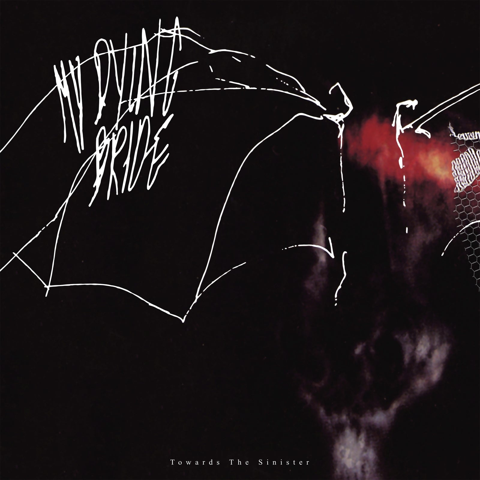 Album cover for My Dying Bride’s “Towards The Sinister” with skeletal imagery.