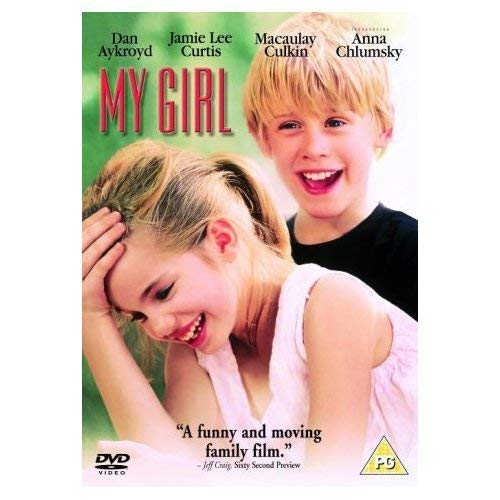 DVD cover for My Girl featuring Macaulay Culkin and Anna Chlumsky smiling together.