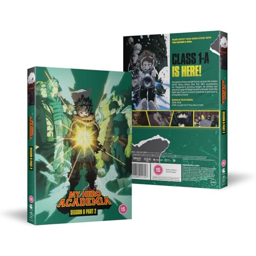 My Hero Academia Season 6 Part 2 DVD case with character artwork.