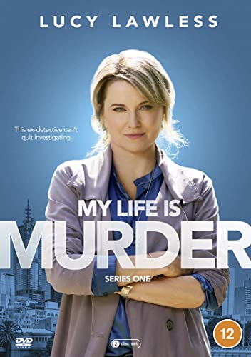 DVD cover for "My Life Is Murder" featuring Lucy Lawless.
