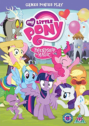 DVD cover featuring colorful My Little Pony characters and castle backdrop.