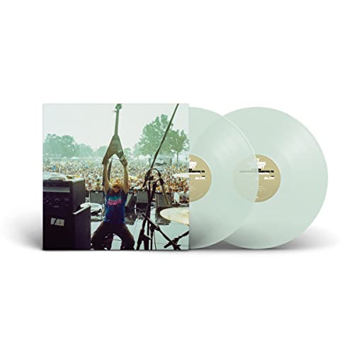 My Morning Jacket vinyl record with concert photo and clear discs.