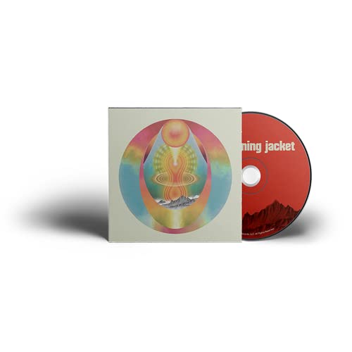 My Morning Jacket CD with colorful, abstract sun and mountain cover art.