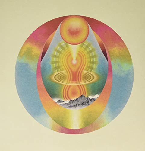 My Morning Jacket album cover: abstract sun and mountain landscape.