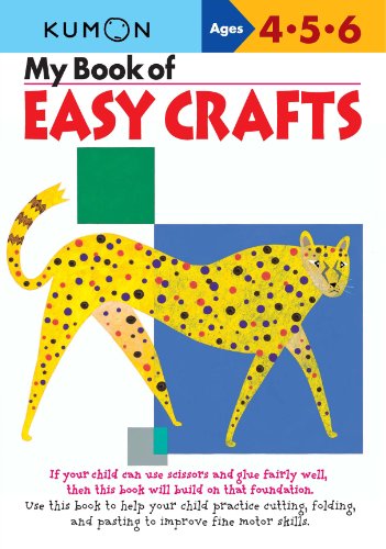 Colorful children’s craft book cover with a spotted cheetah illustration.