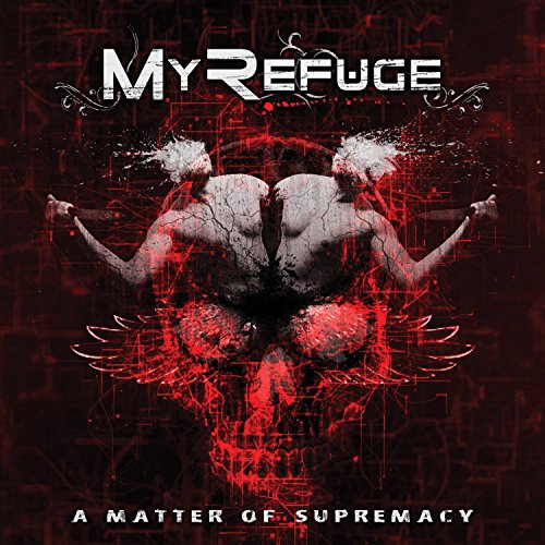 CD cover: dark skull image with figures and band name "My Refuge".